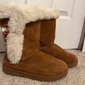Cozy Brown Faux Fur Lined Boots